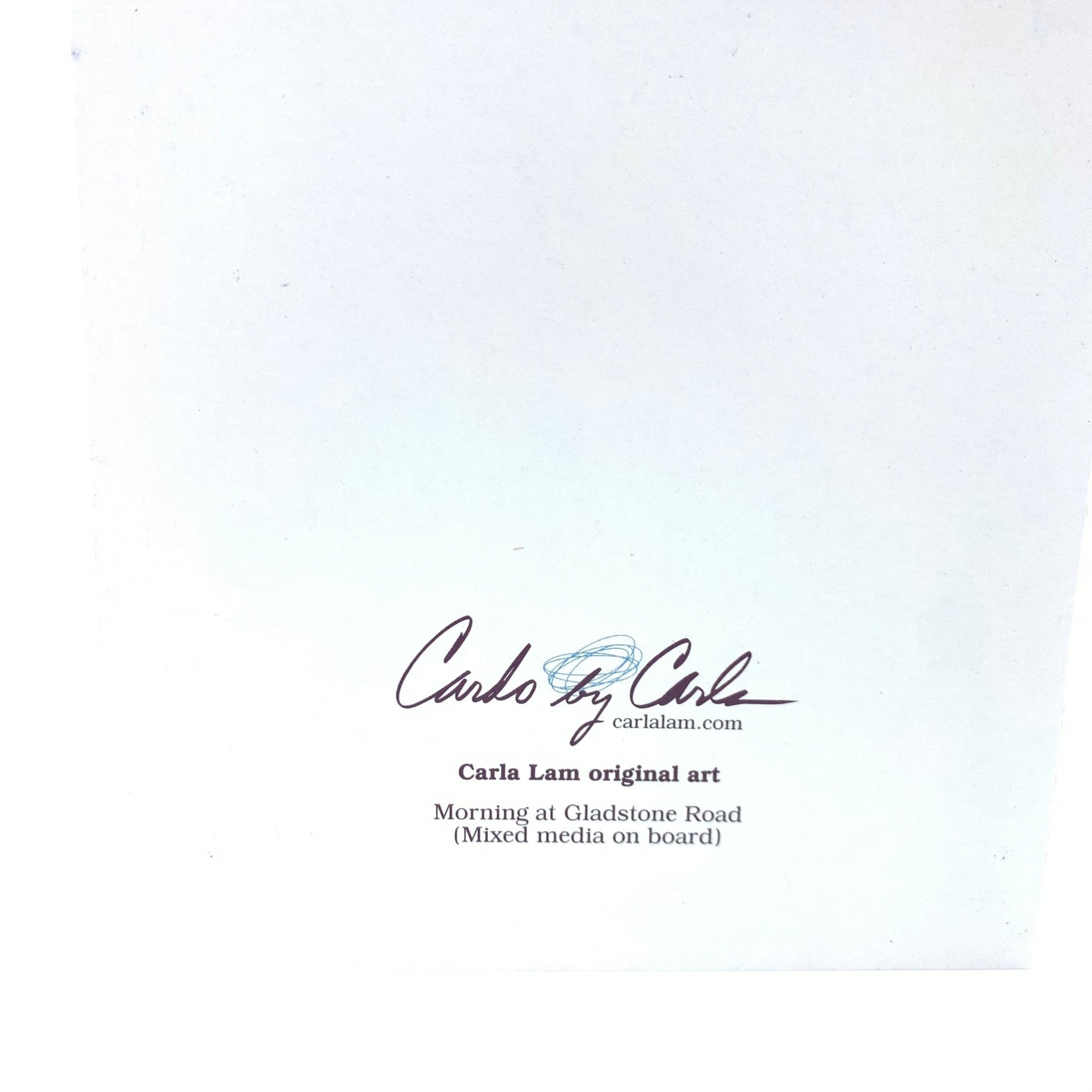 Carla Lam Original Art Card 4.75 x 4.75 - My Filosophy
