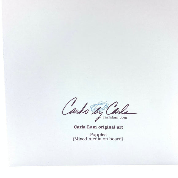 Carla Lam Original Art Card 4.75 x 4.75 - My Filosophy