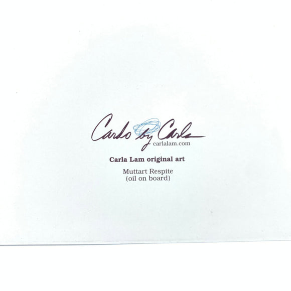 Carla Lam Original Art Card 6.75 x 4.75 - My Filosophy