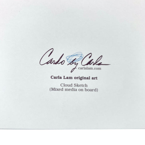 Carla Lam Original Art Card 6.75 x 4.75 - My Filosophy