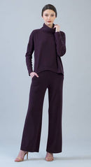Clara Sunwoo Ultra Soft Travel Knit Turtleneck with Tipped Hem-13