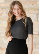 Inherit Essential Ribbed Half Sleeve Tee-17