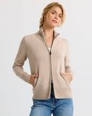 Cashmere Stand Collar Cardigan by Pura Cashmere - ARRIVING SOON-4