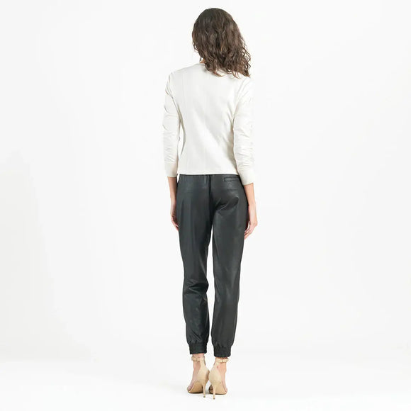 Clara Sunwoo Liquid Leather ™ Ruched Detail Jacket - COMING SOON