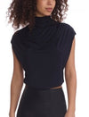 Commando Butter Draped Mock Short Sleeve Crop - My Filosophy