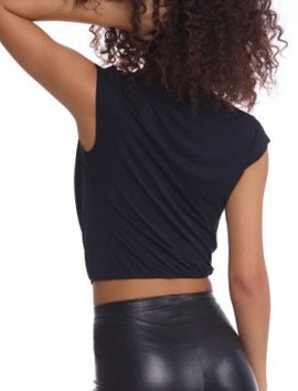 Commando Butter Draped Mock Short Sleeve Crop - My Filosophy