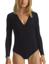Commando Butter Long Sleeve V Neck Bodysuit - My Filosophy