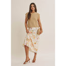 Watercolor Abstract Bias-Cut Midi Skirt-13