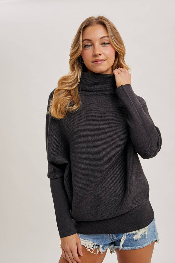 Slouch Dolman Sleeve Pullover - RESTOCKING