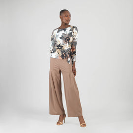 Clara Sunwoo Gauze Knit Side Tie Waist Top - Petal Whisper - ARRIVING SOON