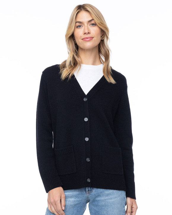 Cashmere Boyfriend Cardigan by Pura Cashmere - ARRIVING SOON