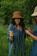Mace | Raffia Straw Bucket Hat | Brown-4