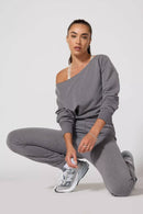 Cozy Fleece Slim Jogger - Htr Steel Grey-6