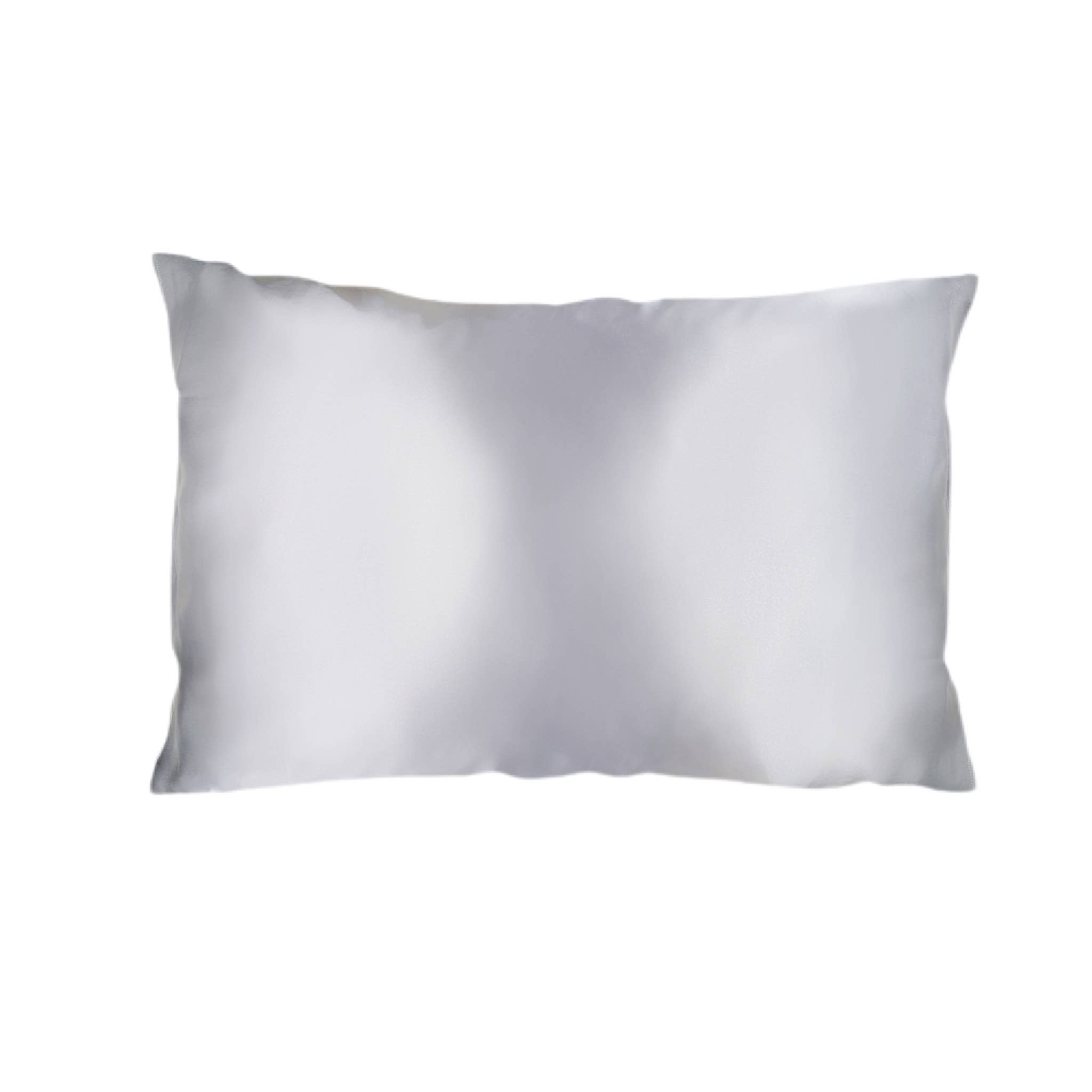 Queen Organic Silk Pillowcase - Light Grey-2