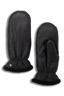 Sutton Leather Mittens With Individual Fingers by Brume - Women - 0