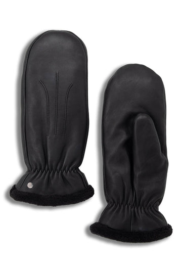 Sutton Leather Mittens With Individual Fingers by Brume - Women - 0