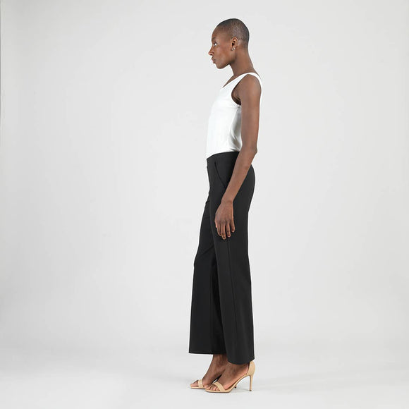 Clara Sunwoo Rayon-Ponte Knit  Loose Leg Pocket Pant - ARRIVING SOON