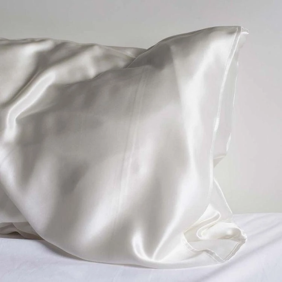 King Organic Silk Pillowcase - White