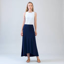 Clara Sunwoo Cascade Drape Hi-Low Maxi Skirt – Travel-Friendly, Wrinkle-Free-7