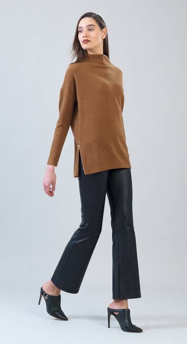 Clara Sunwoo Ultra Soft Ribbed Tunic Sweater
