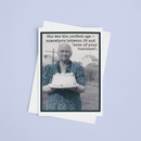 Funny Birthday Card. She Was The Perfect Age.. Vintage Style-2