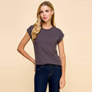 Les Amis Basic Solid Ribbed Top - ARRIVING SOON-1