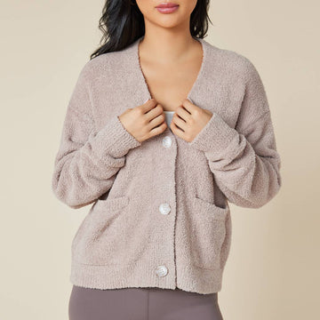 Softies Marshmallow Crop Cardigan