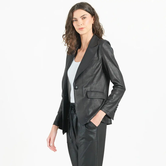 Clara Sunwoo Liquid Leather ™ Signature Pocket Blazer