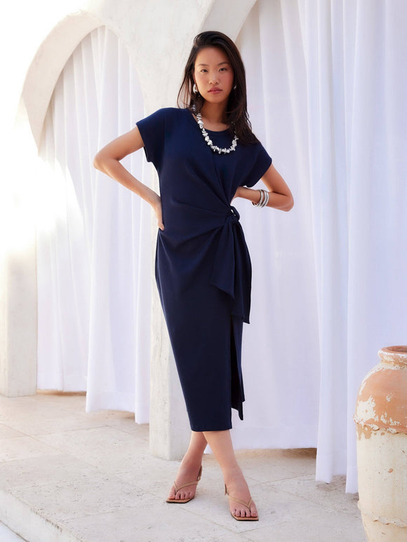Fifteen Twenty Marissa Side-Knot Midi Dress