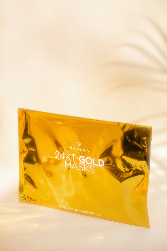 24K Gold Collagen Mask Trio – Face, Eyes & Lips
