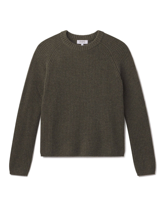 Cashmere Fisherman Crew by Pura Cashmere