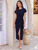 Fifteen Twenty Marissa Side-Knot Midi Dress-1
