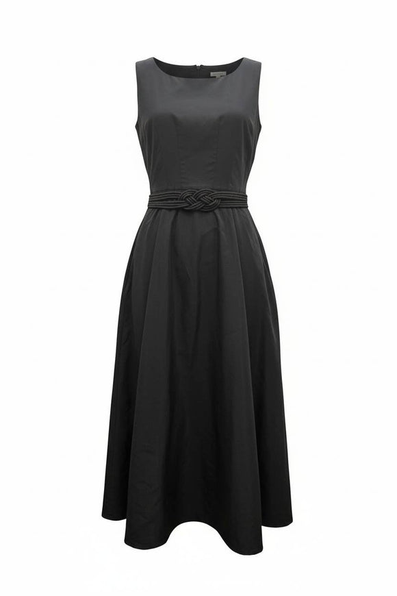 Belt Detail Midi Dress