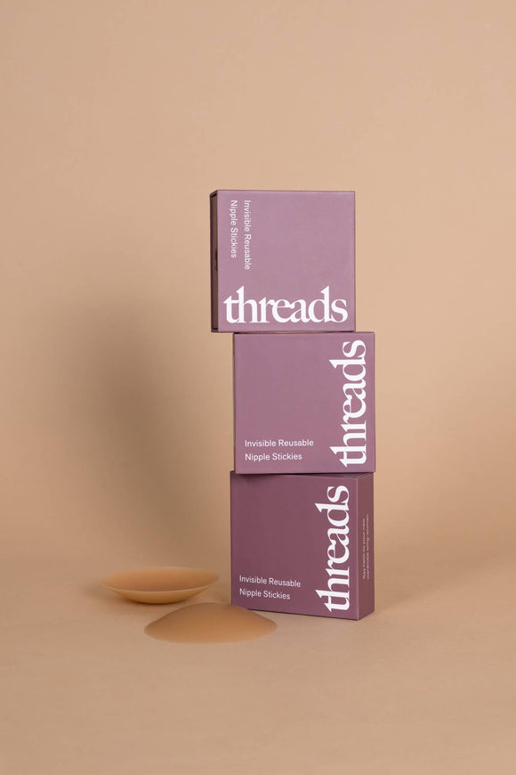 Threads Invisible Reusable Nipple Covers (Silicone Stickies)