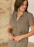 Scout Zip Front Athletic Midi Dress-14