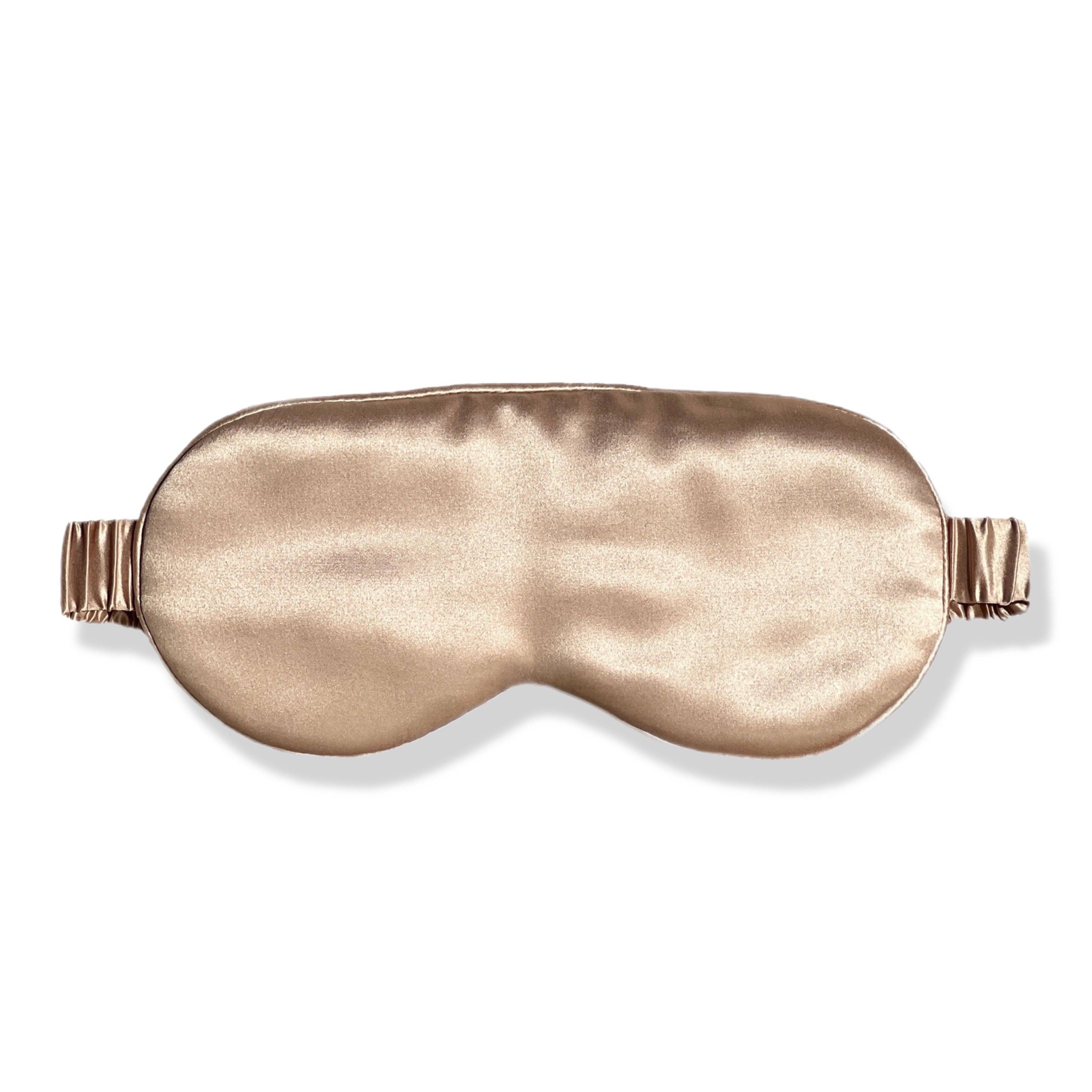 Premium Organic Silk Sleep Mask - Champagne