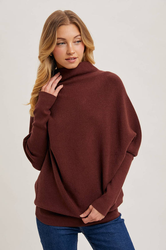 Slouch Dolman Sleeve Pullover - RESTOCKING