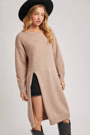 High Slit Longline Pullover-25
