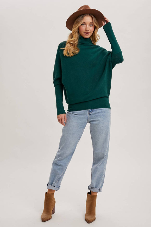Slouch Dolman Sleeve Pullover - RESTOCKING