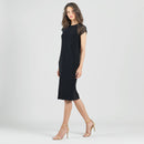 Clara Sunwoo Mesh Cap Sleeve Midi Dress-9