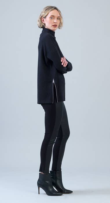 Clara Sunwoo Ultra Soft Ribbed Tunic Sweater