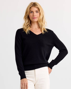 Essential Cashmere V-Neck by Pura Cashmere