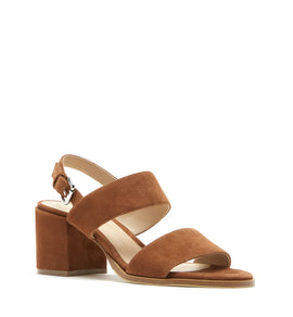 La Canadienne Flemming Suede Block Heel Sandal - 0