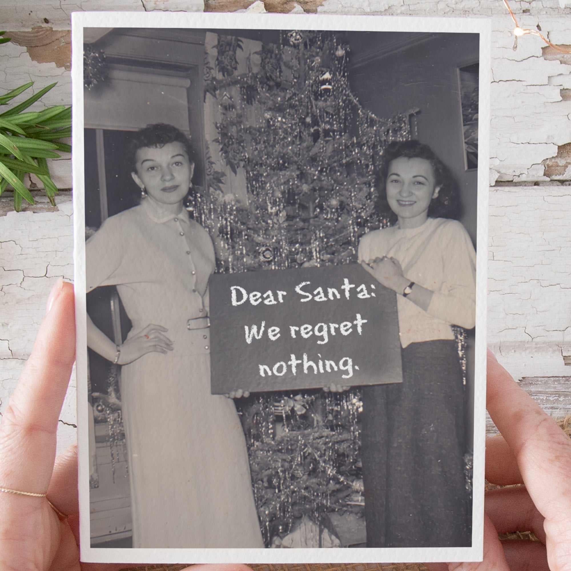 Funny Christmas Card. Dear Santa: We Regret Nothing. - My Filosophy