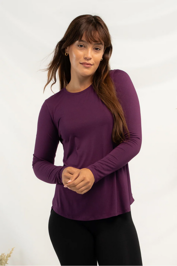 Terrera Georgia Crew Neck Long Sleeve Top