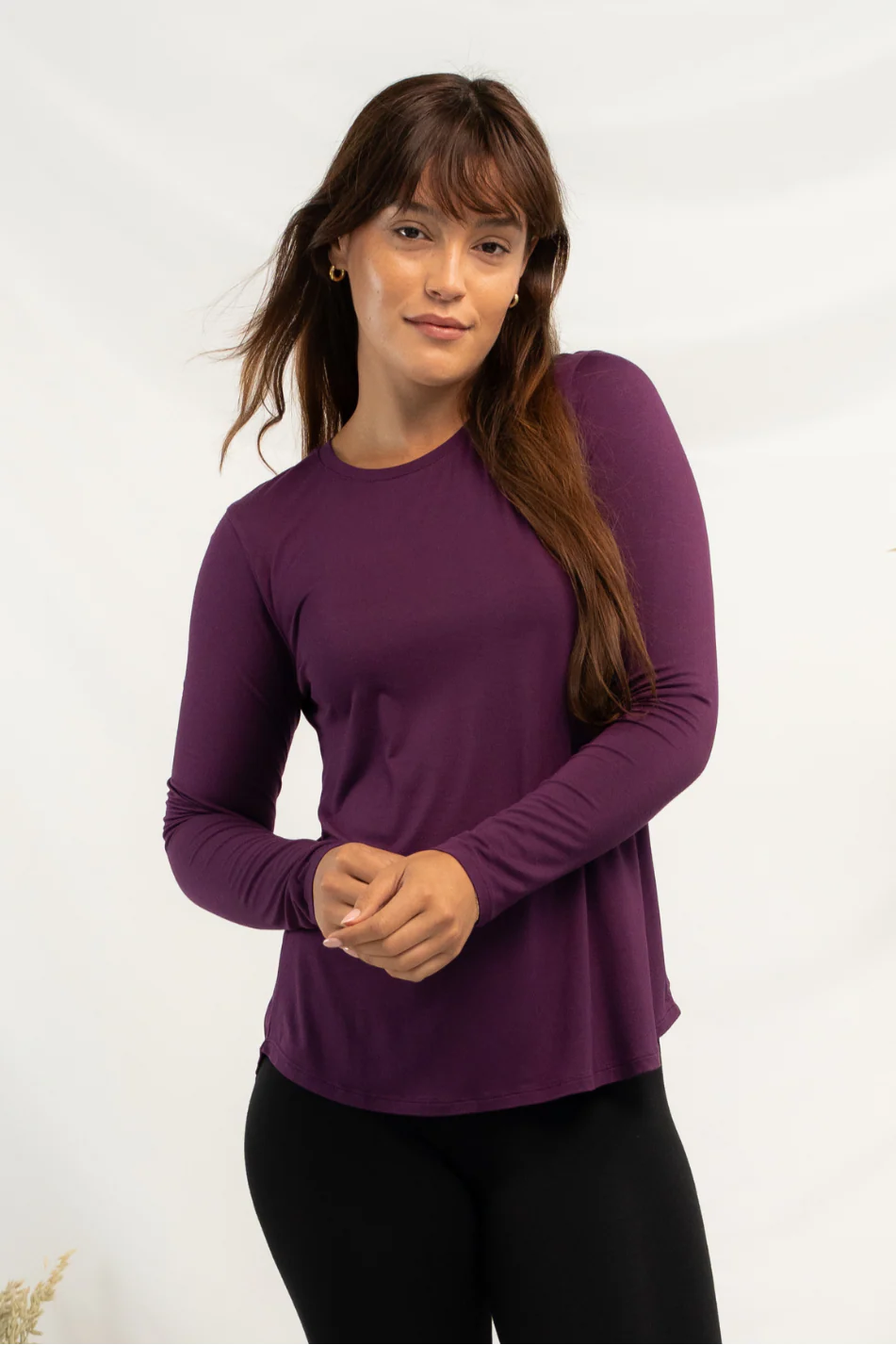 Terrera Georgia Crew Neck Long Sleeve Top
