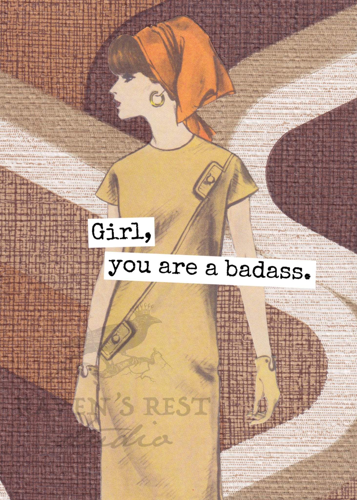 Girl, You Are A Badass. Greeting Card. - My Filosophy