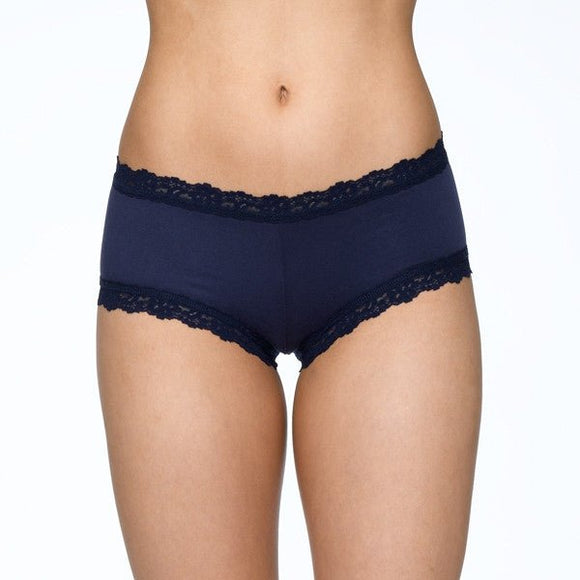 Hanky Panky Supima Cotton Navy Boyshort 891281 - My Filosophy