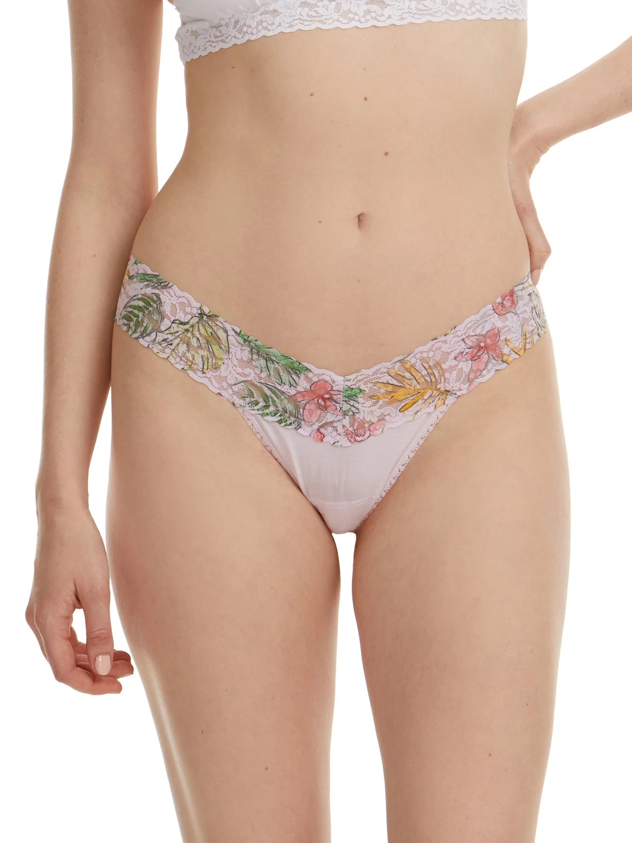 Hanky Panky Supima Cotton Lovely Leaves Thong - My Filosophy