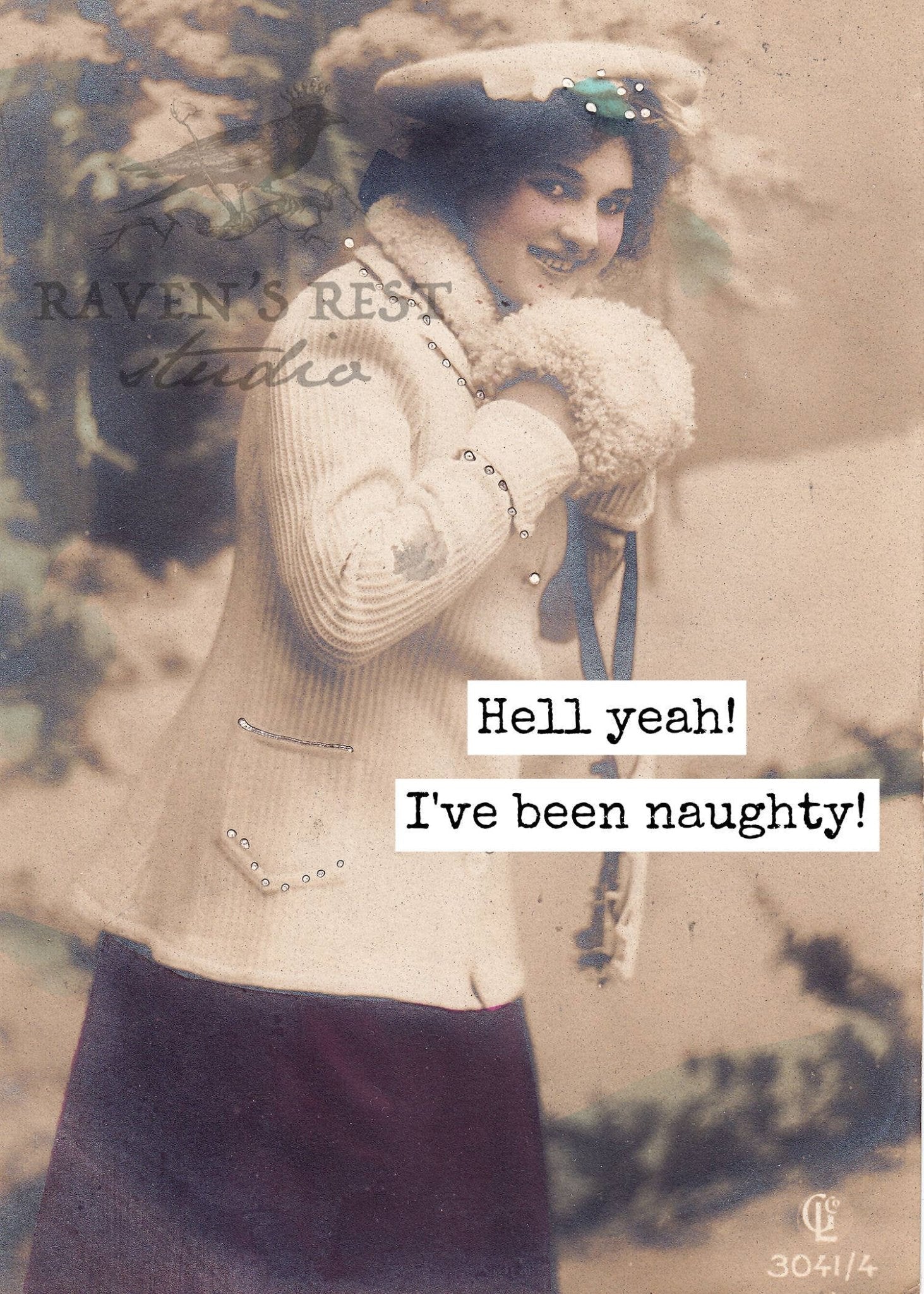Hell Yeah! I've Been Naughty! Christmas Card - My Filosophy